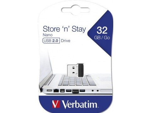Pendrive Verbatim 32GB Nano Store USB 2.0 Pendrive Verbatim 32GB Nano Store USB 2.0