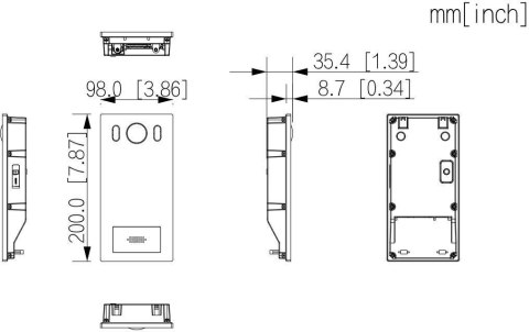 Panel bramowy DAHUA VTO6222E-P Panel bramowy DAHUA VTO6222E-P