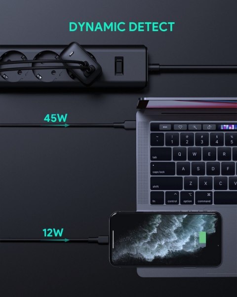 PA-B3 Omnia GaN ładowarka sieciowa 2xUSB Power Delivery (1xUSB A+1xUSB C) 65W 5.4A PA-B3 Omnia GaN ładowarka sieciowa 2xUSB Power Delivery (1xUSB A+1xUSB C) 65W 5.4A