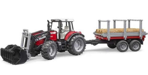 Pojazd Traktor Massey Ferguson z przyczepą Pojazd Traktor Massey Ferguson z przyczepą