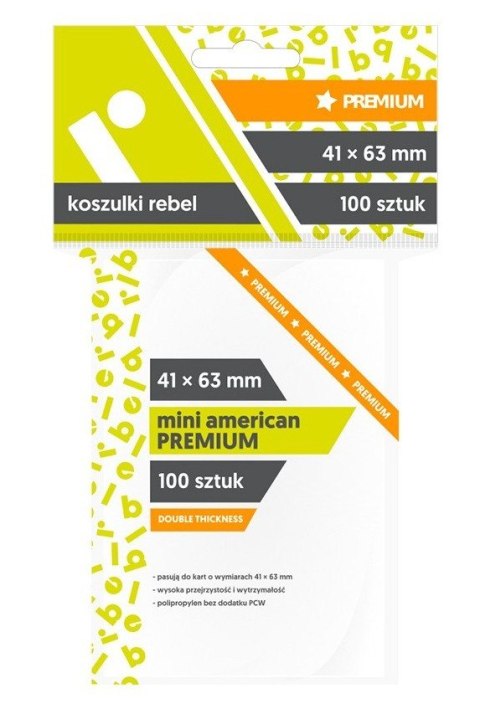 Koszulki 41x63mm Mini American Premium 100 Koszulki 41x63mm Mini American Premium 100