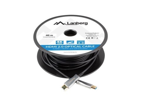 Kabel HDMI M/M v2.0 CA-HDMI-20FB-0400-BK 40m czarny Kabel HDMI M/M v2.0 CA-HDMI-20FB-0400-BK 40m czarny