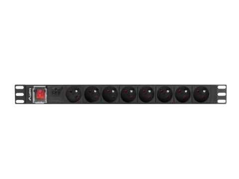 Listwa zasilająca rack PDU 19 cali 1U 16A 8X 230V PL 2 czarna Listwa zasilająca rack PDU 19 cali 1U 16A 8X 230V PL 2 czarna