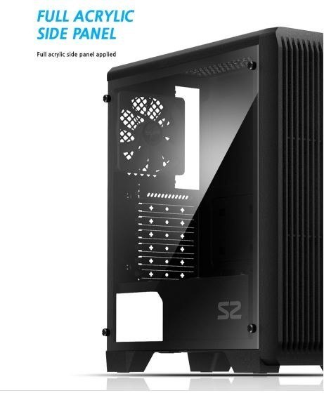 Obudowa S2 ATX Mid Tower PC Case 120mm fan Obudowa S2 ATX Mid Tower PC Case 120mm fan