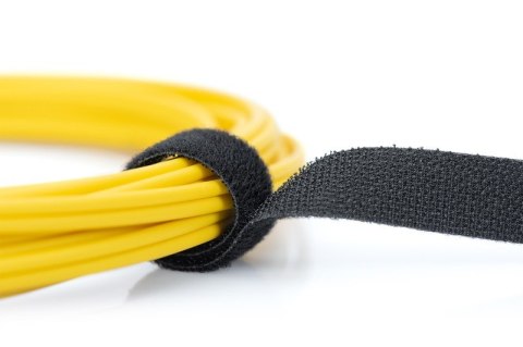 Taśma rzepowa do okablowania strukturalnego, szerokość 15 mm, rolka 10 m, kolor czarny Taśma rzepowa do okablowania strukturalnego, szerokość 15 mm, rolka 10 m, kolor czarny