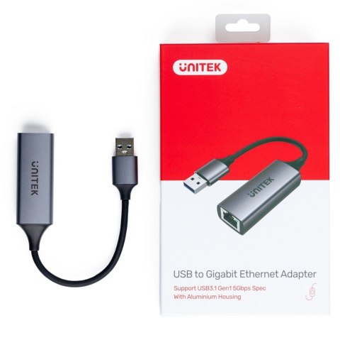 Adapter USB-A 3.1 GEN 1 RJ45; 1000 Mbps; U1309A Adapter USB-A 3.1 GEN 1 RJ45; 1000 Mbps; U1309A