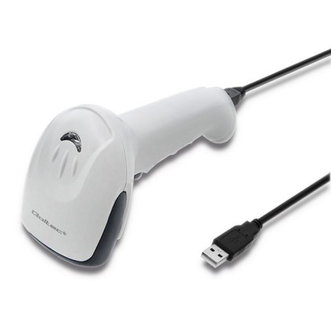 Czytnik kodów kreskowych 1D | CCD | USB | Biały Czytnik kodów kreskowych 1D | CCD | USB | Biały