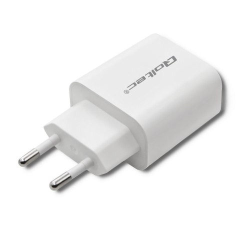 Ładowarka sieciowa | 18W | 5-12V | 1.5-3A | USB typ C PD | USB QC 3.0 | Biała Ładowarka sieciowa | 18W | 5-12V | 1.5-3A | USB typ C PD | USB QC 3.0 | Biała