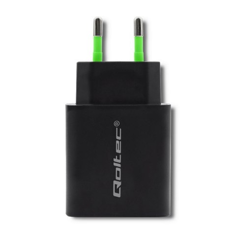 Ładowarka sieciowa | 18W | 5-12V | 1.5-3A | USB typ C PD | USB QC 3.0 | Czarna Ładowarka sieciowa | 18W | 5-12V | 1.5-3A | USB typ C PD | USB QC 3.0 | Czarna