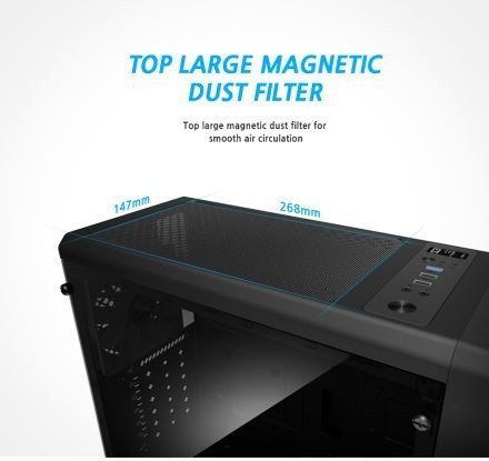 Obudowa S3 TG ATX Mid Tower PC Case TG fan x3 Obudowa S3 TG ATX Mid Tower PC Case TG fan x3