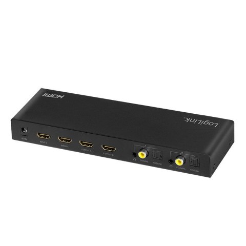 Switch 4x2 HDMI, 4K 60Hz, z pilotem Switch 4x2 HDMI, 4K 60Hz, z pilotem