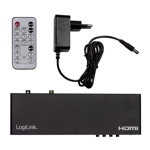 Switch 4x2 HDMI, 4K 60Hz, z pilotem Switch 4x2 HDMI, 4K 60Hz, z pilotem