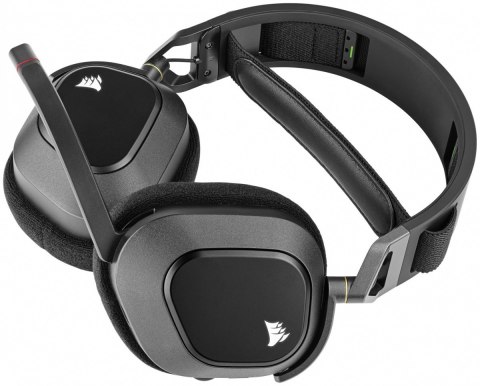 Słuchawki bezprzewodowe HS80 RGB Carbon Słuchawki bezprzewodowe HS80 RGB Carbon