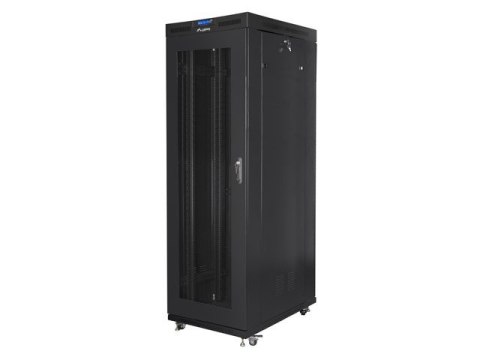 Szafa instalacyjna rack stojąca 19 42U 800x1000 czarna, drzwi perforowane LCD (Flat pack) Szafa instalacyjna rack stojąca 19 42U 800x1000 czarna, drzwi perforowane LCD (Flat pack)