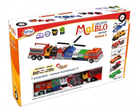 Zestaw Malblo Magnetyczne pojazdy Delux 2 Zestaw Malblo Magnetyczne pojazdy Delux 2