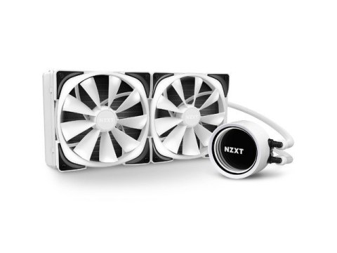 Chłodzenie wodne Kraken X63 white 280mm RGB podświetlane wentylatory i pompa Chłodzenie wodne Kraken X63 white 280mm RGB podświetlane wentylatory i pompa