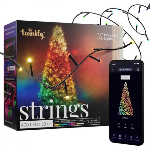 Inteligentne lampki choinkowe Strings 400 LED RGB+W łańcuch 32m Inteligentne lampki choinkowe Strings 400 LED RGB+W łańcuch 32m