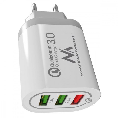 Ładowarka sieciowa QC 3xUSB MCE479W Ładowarka sieciowa QC 3xUSB MCE479W