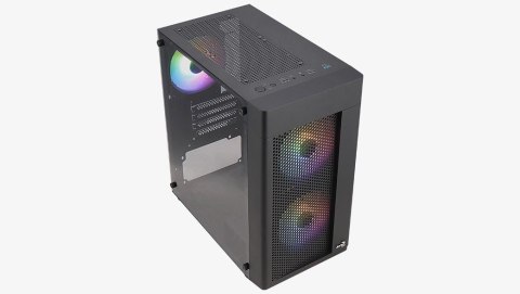 Obudowa Hexform TG FRGB USB 3.0 Mini Tower czarna Obudowa Hexform TG FRGB USB 3.0 Mini Tower czarna
