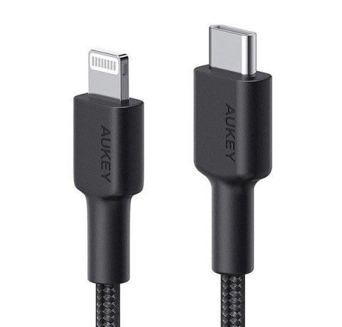 CB-CL03 Black nylonowy kabel Lightning-USB C | USB Power Delivery USB-PD | 2m | certyfikat MFi Apple CB-CL03 Black nylonowy kabel Lightning-USB C | USB Power Delivery USB-PD | 2m | certyfikat MFi Apple