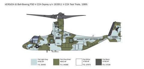 Model plastikowy V-22A Osprey 1/72 Model plastikowy V-22A Osprey 1/72