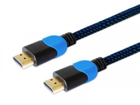 Kabel HDMI 2.0 niebiesko-czarny 3m, GCL-05 Kabel HDMI 2.0 niebiesko-czarny 3m, GCL-05