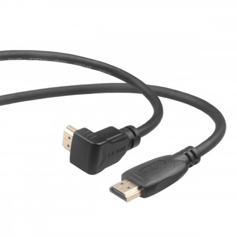 Kabel HDMI v 2.0 pozłacany 1.8 m kątowy Kabel HDMI v 2.0 pozłacany 1.8 m kątowy