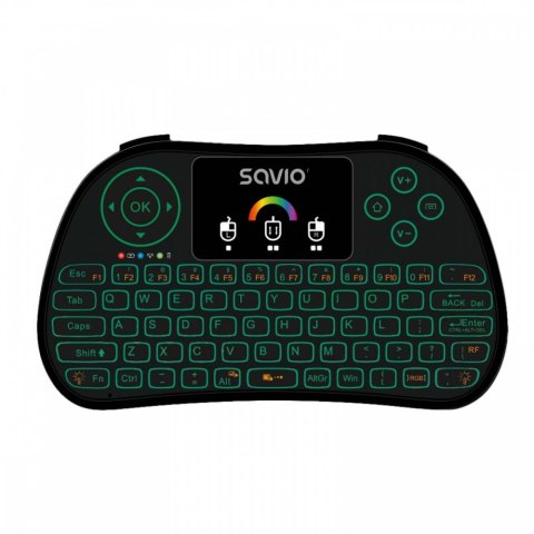 Klawiatura podświetlana mini bezprzewodowa RGB TV Box, Smart TV, konsole, PC, KW-03 Klawiatura podświetlana mini bezprzewodowa RGB TV Box, Smart TV, konsole, PC, KW-03
