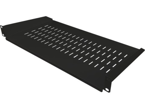 Półka stała 19 cali 1U głębokość 250mm Czarna Półka stała 19 cali 1U głębokość 250mm Czarna