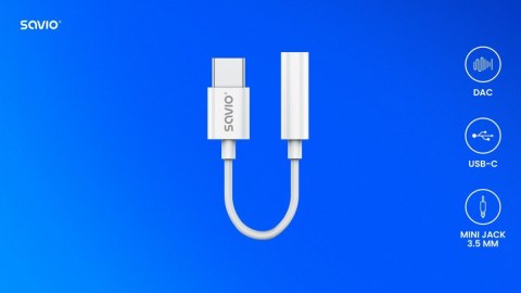 Adapter USB-C - Mini Jack 3,5 mm, Samsung, AK-52 Adapter USB-C - Mini Jack 3,5 mm, Samsung, AK-52