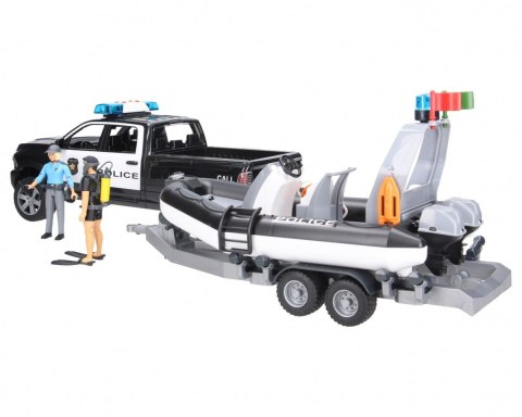 Pojazd Dodge RAM 2500 Policyjny Pikap z łodzią Pojazd Dodge RAM 2500 Policyjny Pikap z łodzią