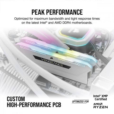Pamięć DDR4 Vengeance RGB PRO SL 32GB/3600(2*16GB) biały Pamięć DDR4 Vengeance RGB PRO SL 32GB/3600(2*16GB) biały