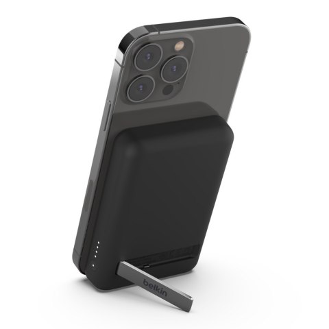 Magnetyczny Power Bank ze standem Czarny Magnetyczny Power Bank ze standem Czarny