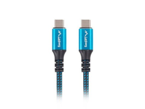 Kabel USB-C M/M USB4 1.2m 100W 8K 60HZ czarno-niebieski Kabel USB-C M/M USB4 1.2m 100W 8K 60HZ czarno-niebieski