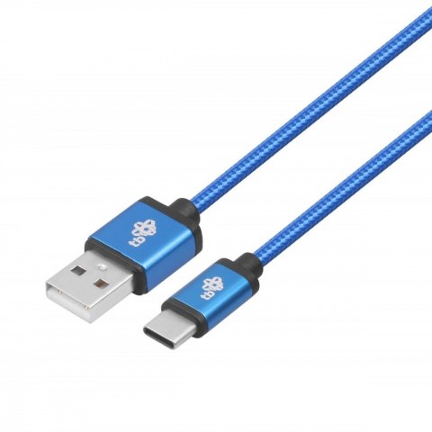 Kabel USB-USB C 1.5m niebieski sznurek premium Kabel USB-USB C 1.5m niebieski sznurek premium