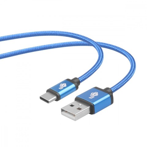Kabel USB-USB C 1.5m niebieski sznurek premium Kabel USB-USB C 1.5m niebieski sznurek premium