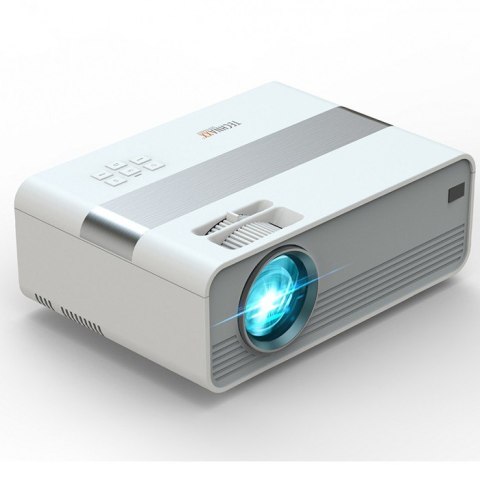 Mini projektor rzutnik HD LED 3W biało-szary Mini projektor rzutnik HD LED 3W biało-szary