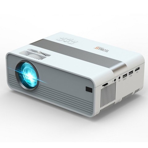 Mini projektor rzutnik HD LED 3W biało-szary Mini projektor rzutnik HD LED 3W biało-szary
