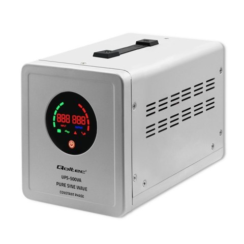 Zasilacz awaryjny UPS Pure Sine Wave | 500VA | 350W | Stała faza | Szary Zasilacz awaryjny UPS Pure Sine Wave | 500VA | 350W | Stała faza | Szary
