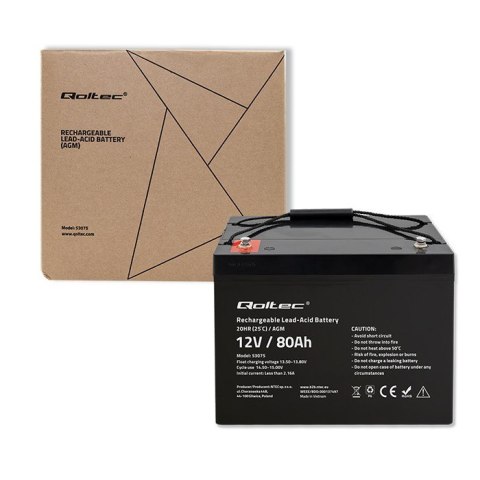 Akumulator AGM | 12V | 80Ah Akumulator AGM | 12V | 80Ah