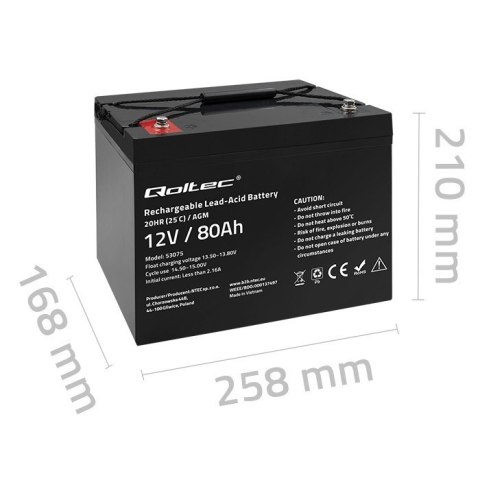 Akumulator AGM | 12V | 80Ah Akumulator AGM | 12V | 80Ah