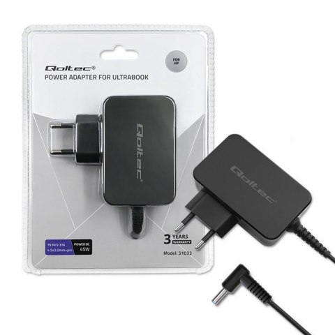 Zasilacz do ultrabooka HP 45W | 19.5V | 2.31A | 4.5x3.0+pin Zasilacz do ultrabooka HP 45W | 19.5V | 2.31A | 4.5x3.0+pin