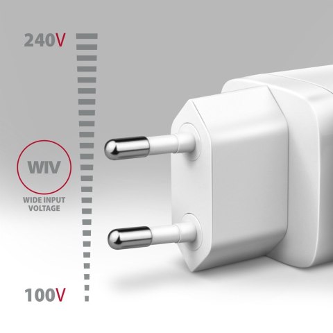 ACU-PQ30W Ładowarka sieciowa PD & QC 30W, QC3.0,4.0/AFC/FCP/PPS/Apple Biała ACU-PQ30W Ładowarka sieciowa PD & QC 30W, QC3.0,4.0/AFC/FCP/PPS/Apple Biała