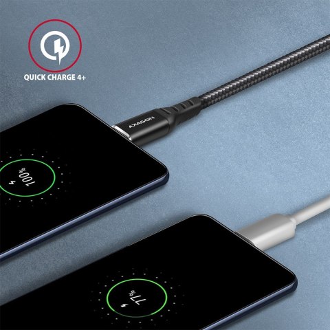 BUCM-CM20AB Kabel USB-C - USB-C 2.0, 2m, PD 60W, 3A, ALU, oplot Czarny BUCM-CM20AB Kabel USB-C - USB-C 2.0, 2m, PD 60W, 3A, ALU, oplot Czarny