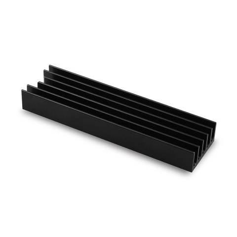 CLR-M2L10 Chłodnica aluminiowa pasywna do dysku M.2 SSD, ALU korpus, silikonowe silikonowe podkładki termiczne, wysokość 10mm CLR-M2L10 Chłodnica aluminiowa pasywna do dysku M.2 SSD, ALU korpus, silikonowe silikonowe podkładki termiczne, wysokość 10mm
