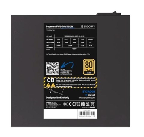 Zasilacz Supremo FM5 Gold 750W Zasilacz Supremo FM5 Gold 750W