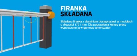Szlaban CAME LS4 z ramieniem 803XA-0050 do 4m