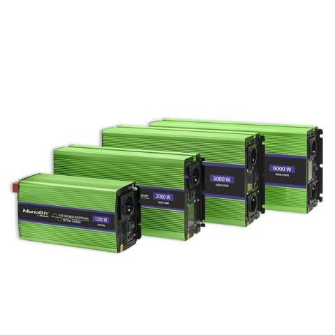 Przetwornica napięcia Monolith | ładowanie baterii | UPS | 2000W | 4000W | 12V na 230V | Czysty Sinus | LCD Przetwornica napięcia Monolith | ładowanie baterii | UPS | 2000W | 4000W | 12V na 230V | Czysty Sinus | LCD