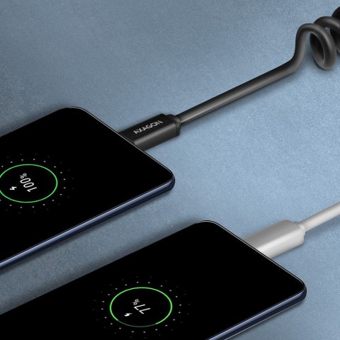 BUCM-AM20TB Kabel Twister USB-C - USB-A, 1.1m, USB2.0 3A, ALU, czarny BUCM-AM20TB Kabel Twister USB-C - USB-A, 1.1m, USB2.0 3A, ALU, czarny