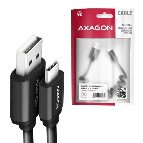 BUCM-AM20TB Kabel Twister USB-C - USB-A, 1.1m, USB2.0 3A, ALU, czarny BUCM-AM20TB Kabel Twister USB-C - USB-A, 1.1m, USB2.0 3A, ALU, czarny